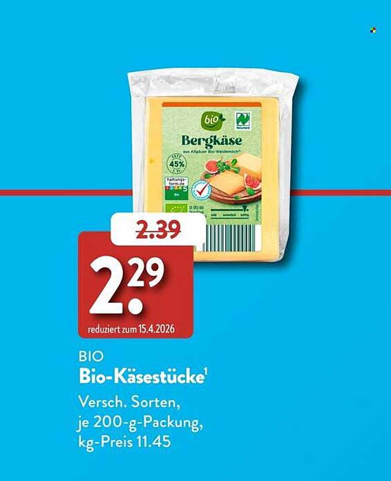 BIO Bio-Käsestücke