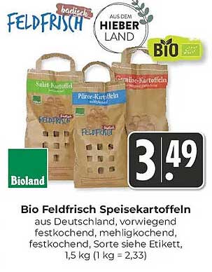 Bio Feldfrisch Speisekartoffeln