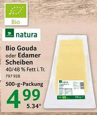 Bio Gouda oder Edamer Scheiben