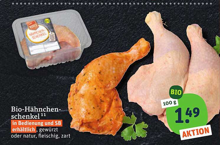 Bio-Hähnchenschenkel