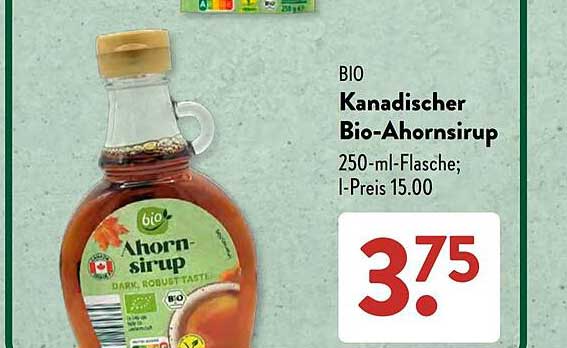 Bio Kanadischer Bio-Ahornsirup