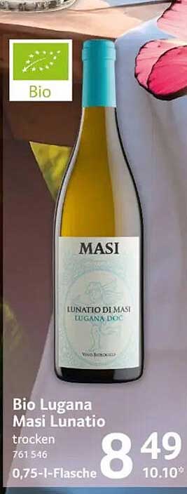 Bio Lugana Masi Lunatio trocken 0,75-l-Flasche