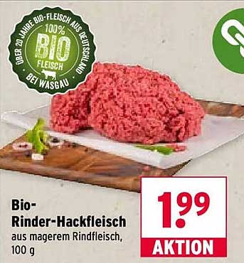 Bio-Rinder-Hackfleisch