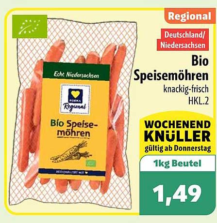 Bio Speisemöhren knackig-frisch HKL.2