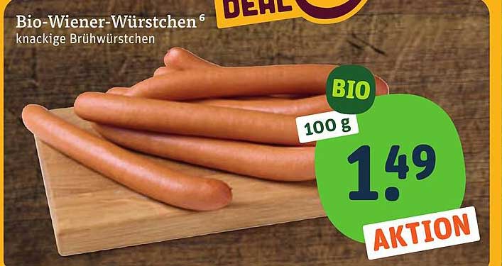 Bio-Wiener-Würstchen knackige Brühwürstchen
