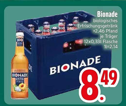 Bionade biologisches Erfrischungsgetränk