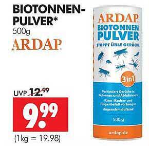BIOTONNEN-PULVER* 500g ARDAP