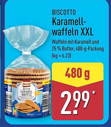 BISCOTTO Karamell-waffeln XXL