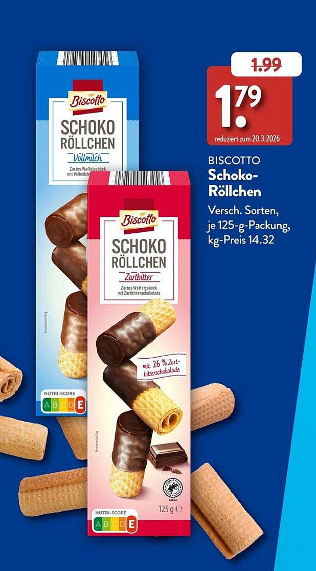BISCOTTO Schoko-Röllchen