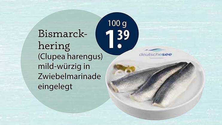 Bismarckhering (Clupea harengus) mild-würzig in Zwiebelmarinade eingelegt