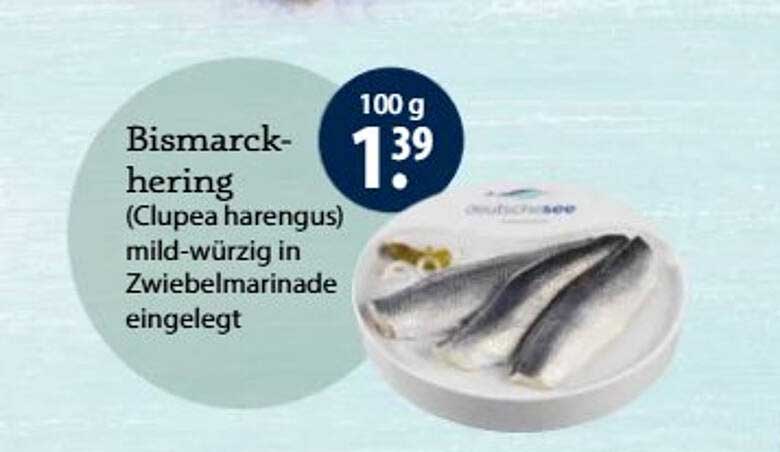 Bismarckhering (Clupea harengus) mild-würzig in Zwiebelsmarinade eingelegt