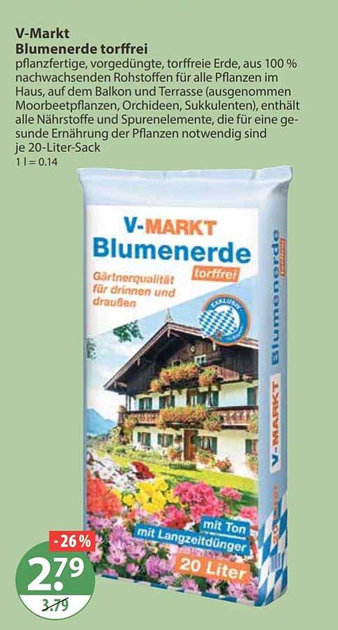 Blumenerde torffrei