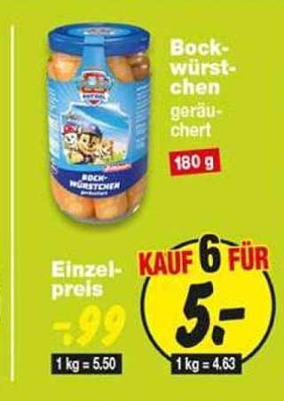 Bockwürstchen geräuchert
