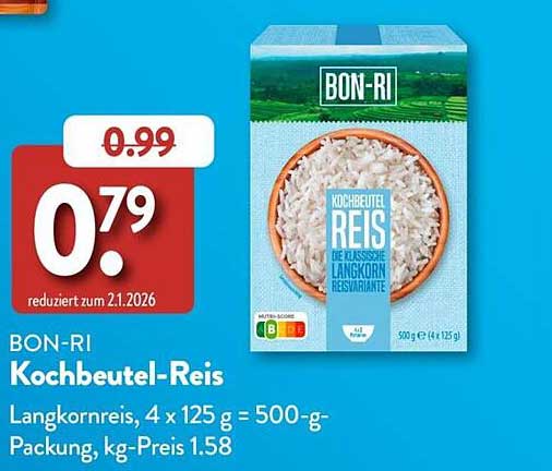BON-RI Kochbeutel-Reis