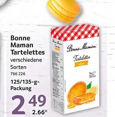 Bonne Maman Tartelettes verschiedene Sorten 766 226 125/135-g-Packung