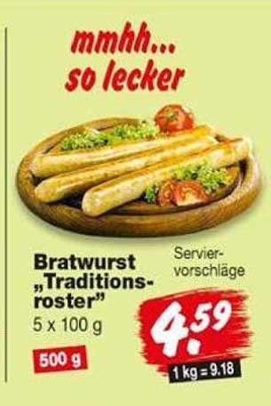 Bratwurst "Traditions-ros­ter"
