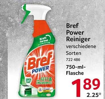 Bref Power Reiniger verschiedene Sorten 750-ml-Flasche