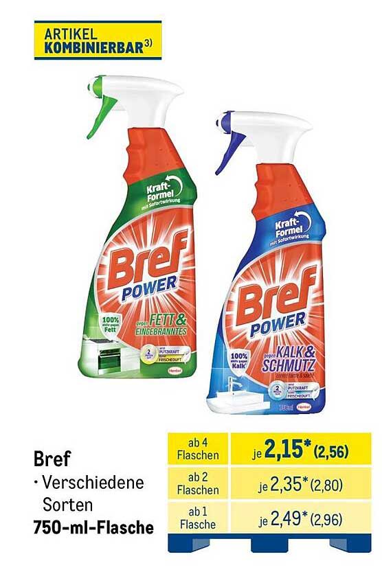 Bref Verschiedene Sorten 750-ml-Flasche