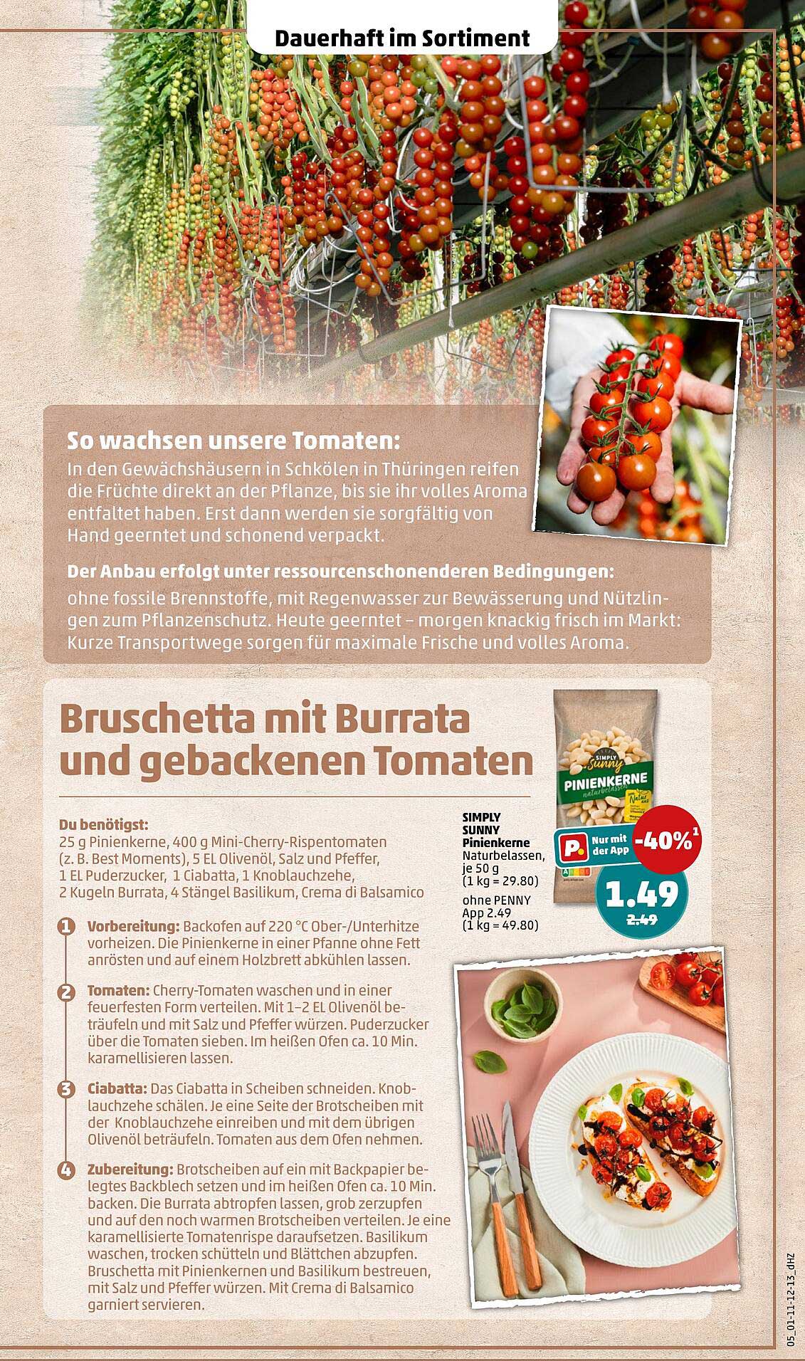 Bruschetta mit Burrata und gebackenen Tomaten