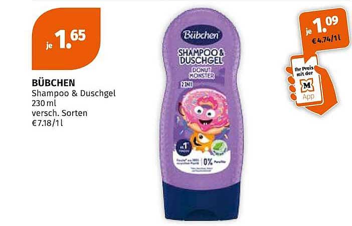 BÜBCHEN Shampoo & Duschgel 230 ml versch. Sorten