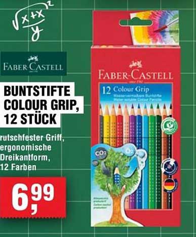 BUNTSTIFTE COLOUR GRIP, 12 STÜCK