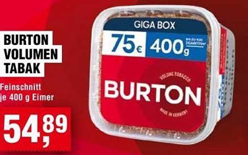 BURTON VOLUMEN TABAK
