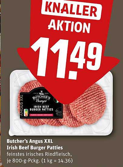 Butcher’s Angus XXL Irish Beef Burger Patties