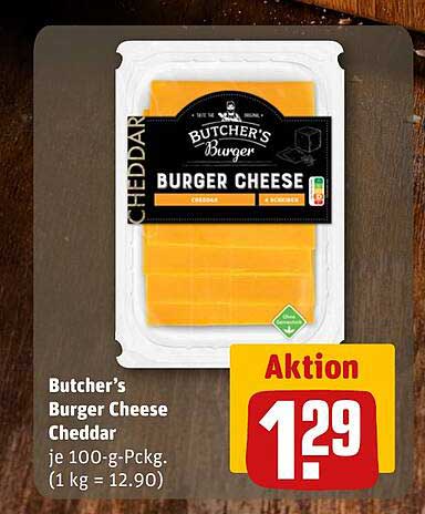 Butcher’s Burger Cheese Cheddar
