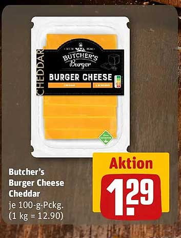 Butcher's Burger Cheese Cheddar