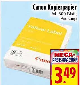 Canon Kopierpapier A4, 500 Blatt, Packung
