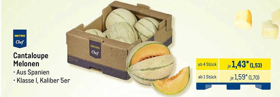 Cantaloupe Melonen