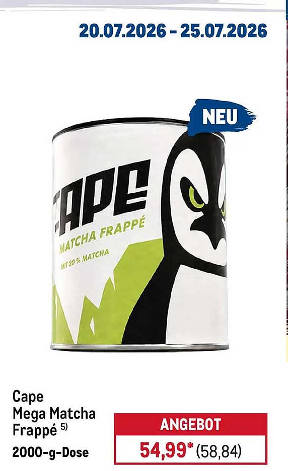 Cape Mega Matcha Frappé 2000-g-Dose