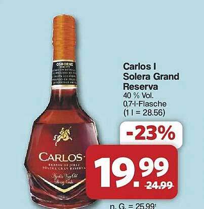 Carlos I Solera Grand Reserva