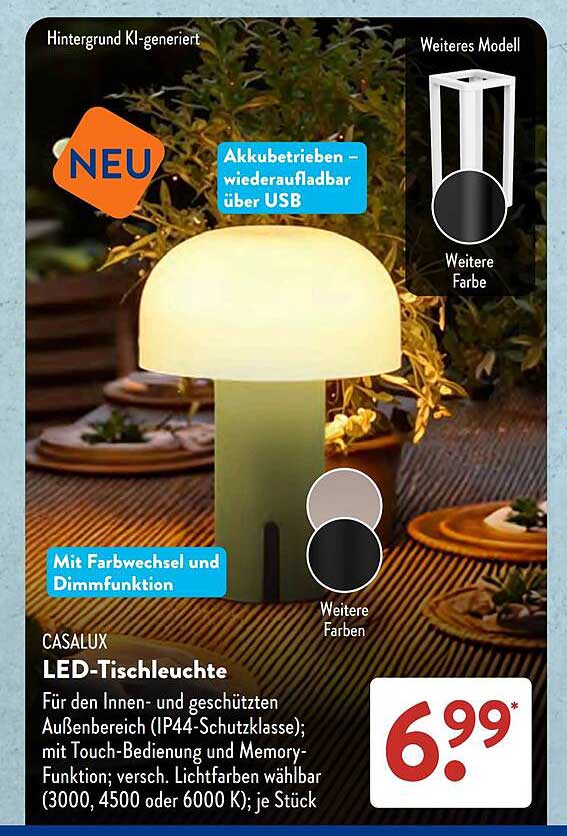 CASALUX LED-Tischleuchte