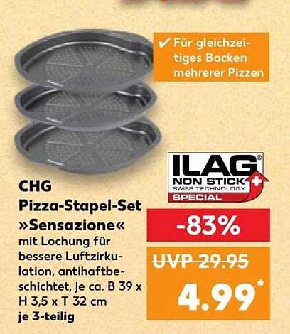CHG Pizza-Stapel-Set »Sensazione«