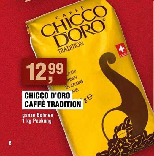 CHICCO D’ORO CAFFÈ TRADITION ganze Bohnen 1 kg Packung