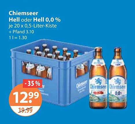 Chiemseer Hell oder Hell 0,0 %
