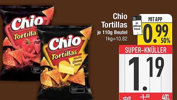 Chio Tortillas je 110g Beutel