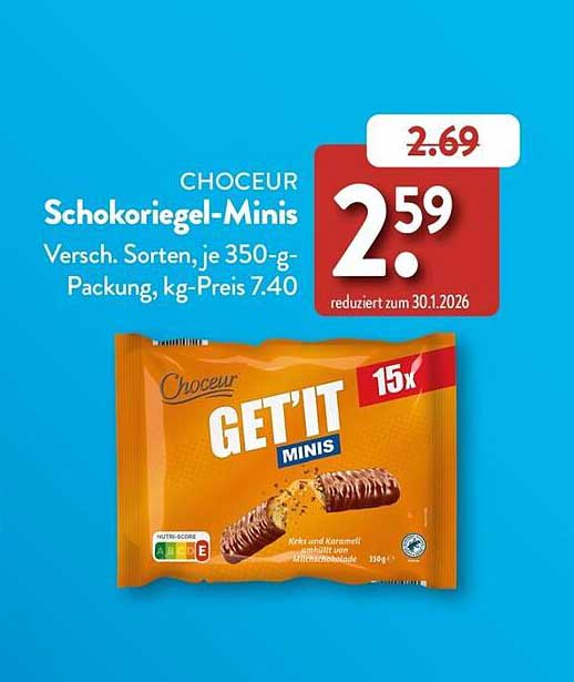 CHOCEUR Schokoriegel-Minis