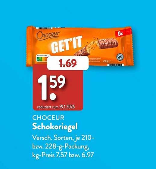 CHOCEUR Schokoriegel