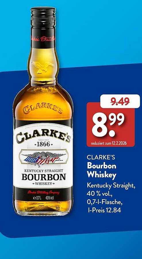 CLARKE'S Bourbon Whiskey