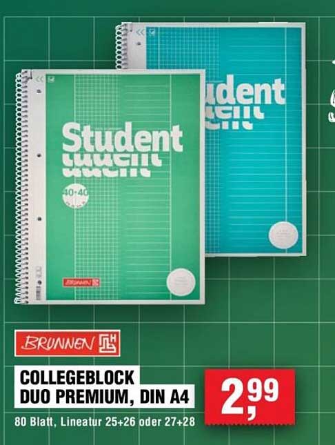COLLEGEBLOCK DUO PREMIUM, DIN A4