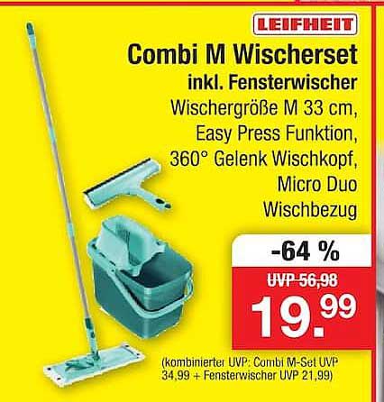 Combi M Wischerset inkl. Fensterwischer