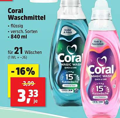 Coral Waschmittel