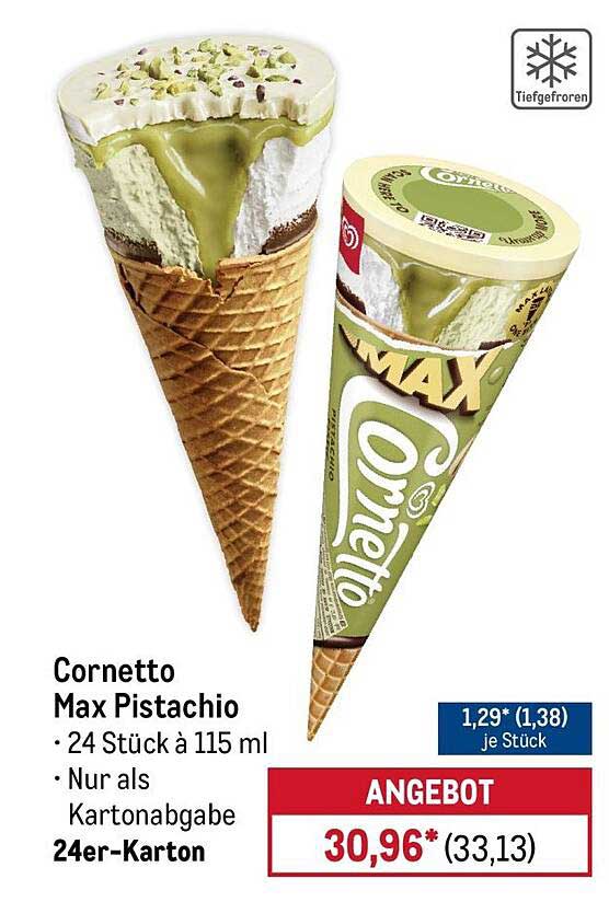 Cornetto Max Pistachio