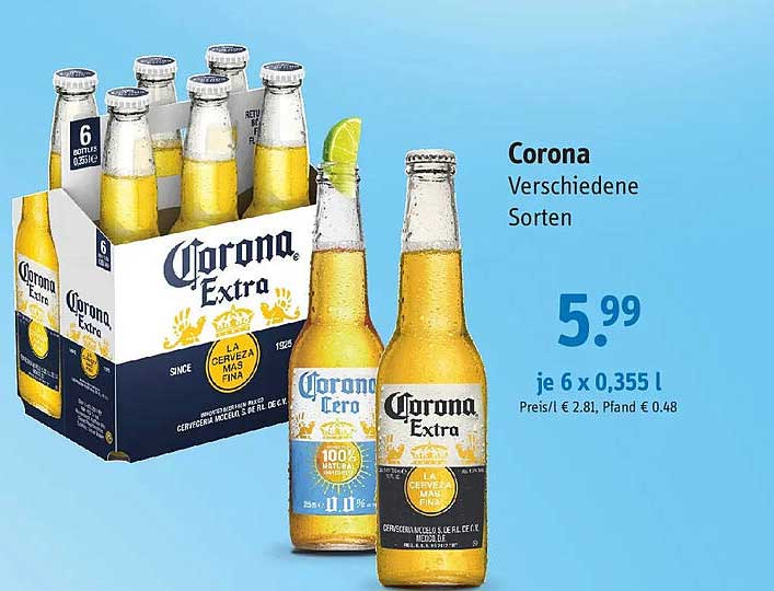 Corona Verschiedene Sorten