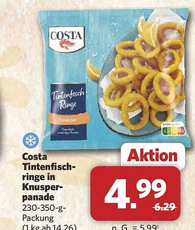 Costa Tintenfisch-ringe in Knusper-panade 230-350-g-Packung