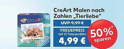 CreArt Malen nach Zahlen „Tierliebe“