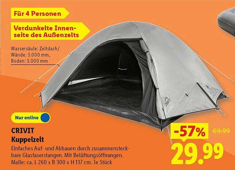 CRIVIT Kuppelzelt