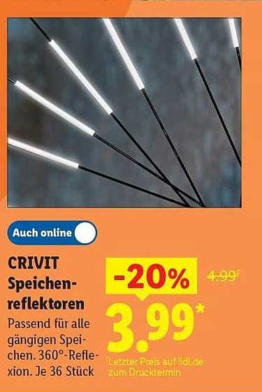 CRIVIT Speichen-reflektoren